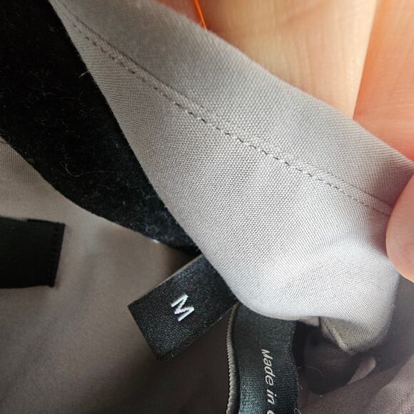 Theory Mens Shirt M Gray Button Front Long Sleeve Dress Shirt Collared Neck - Picture 7 of 9